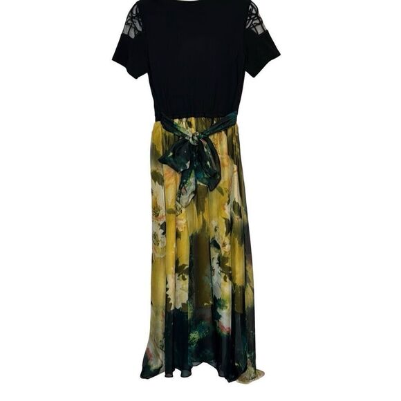 Queen Mulock Abstract Floral Dress M - Picture 4 of 7